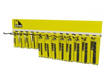 Rack of HSS Drill Bits